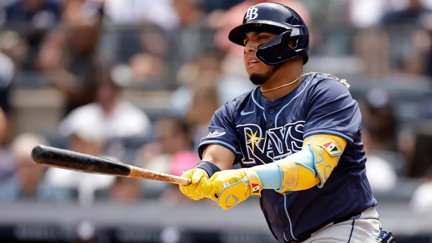 NEW YORK, NY – JULY 20: Isaac Paredes #17 of the Tampa Bay Rays in action during the third inning against the New York Yankees at Yankee Stadium on July 20, 2024 in New York City. (Photo by Adam Hunger/Getty Images)