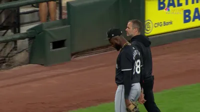 WATCH: White Sox' Luis Robert Jr. exits game vs. Orioles