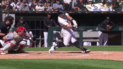 WATCH: White Sox' Andrew Vaughn drives in 2 runs vs. Angels