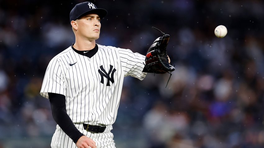 NEW YORK, NEW YORK – MAY 09: Ron Marinaccio #97 of the New York Yankees in action during the ninth inning against the Houston Astros at Yankee Stadium on May 09, 2024 in the Bronx borough of New York City. The Astros won 4-3. (Photo by Sarah Stier/Getty Images)