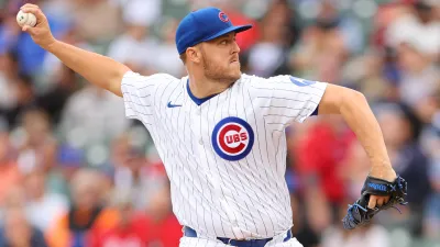 CHICAGO, ILLINOIS – SEPTEMBER 27: Jameson Taillon #50 of the Chicago Cubs delivers a pitch during the first inning against the Cincinnati Reds at Wrigley Field on September 27, 2024 in Chicago, Illinois. (Photo by Michael Reaves/Getty Images)